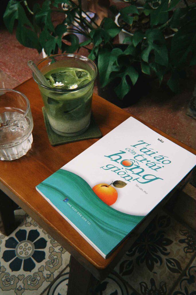 Túi áo còn trái hồng giòn